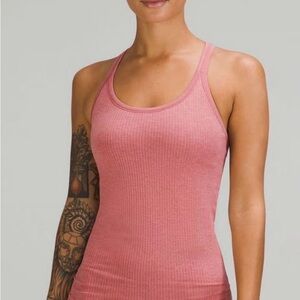 Lululemon Athletica Pink Eb to Street Tank Top